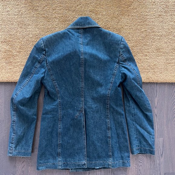 Vintage Valentino Red Denim Jacket - Picture 2 of 3